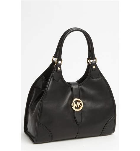 michael kors leather hudson large shoulder tote|Authentic Michael Kors Hudson Large Leather Satchel Tote .